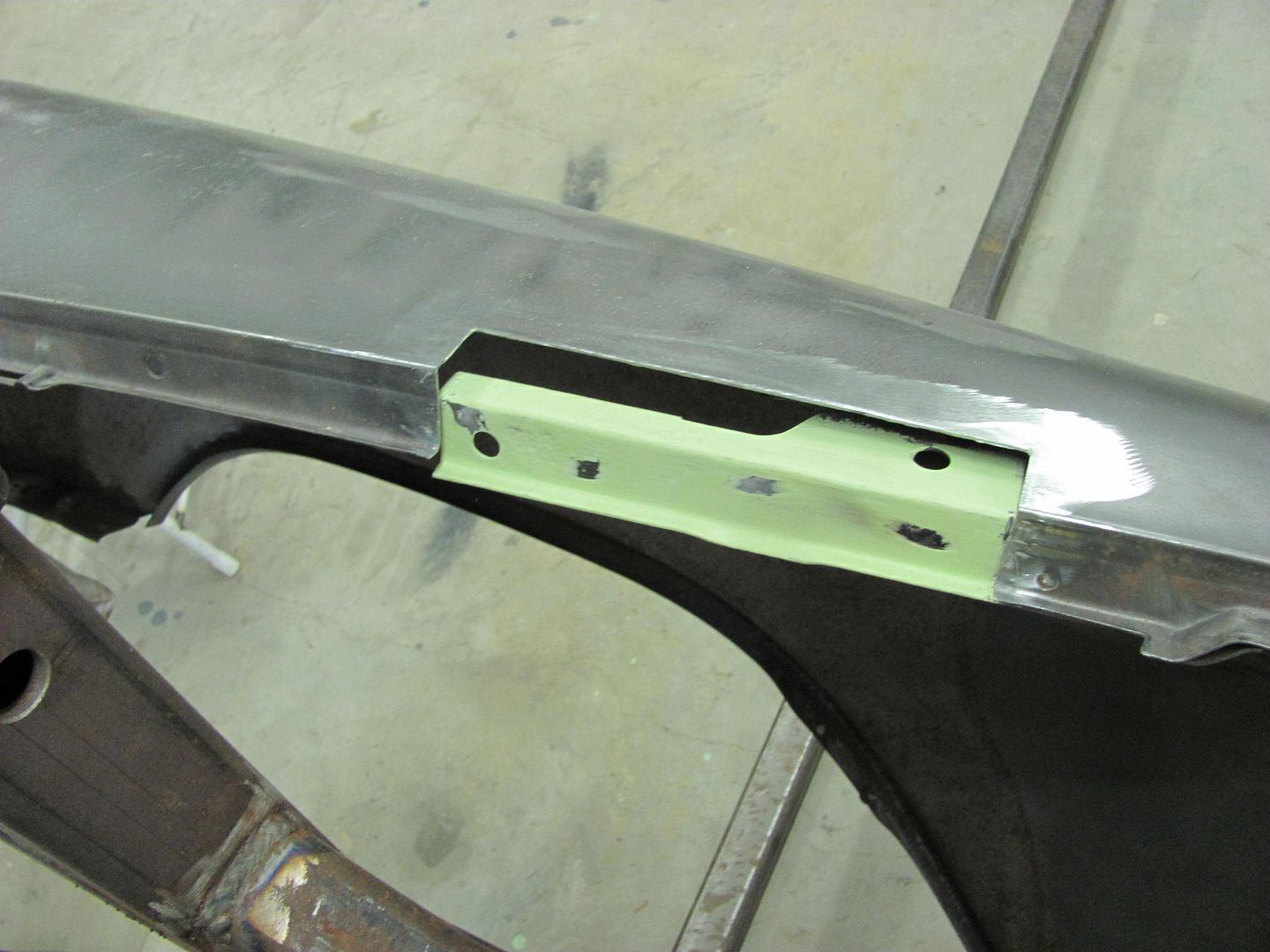 Fender rust repair...up top this time Chevy Message Forum